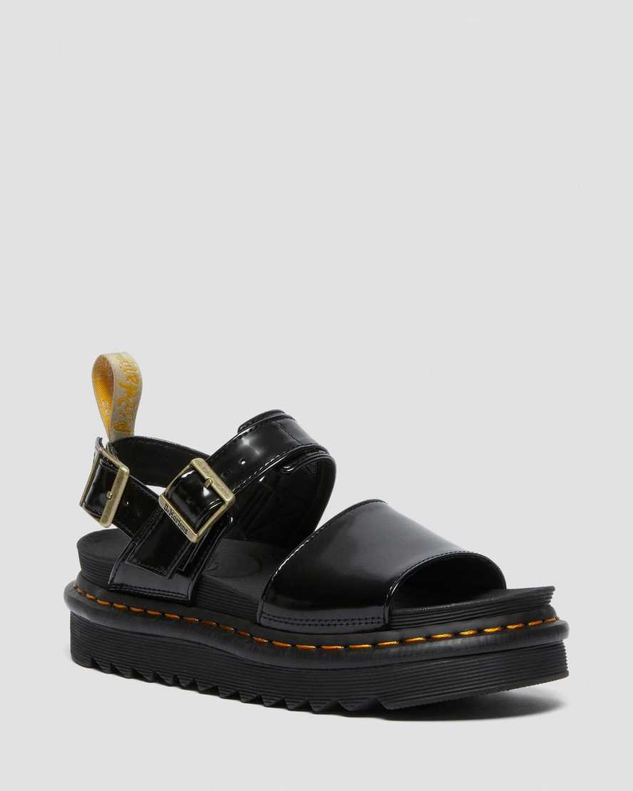 Dr. Martens Vegan Voss Strap Platform Sandaler Dame Svart [6750IQBEH]